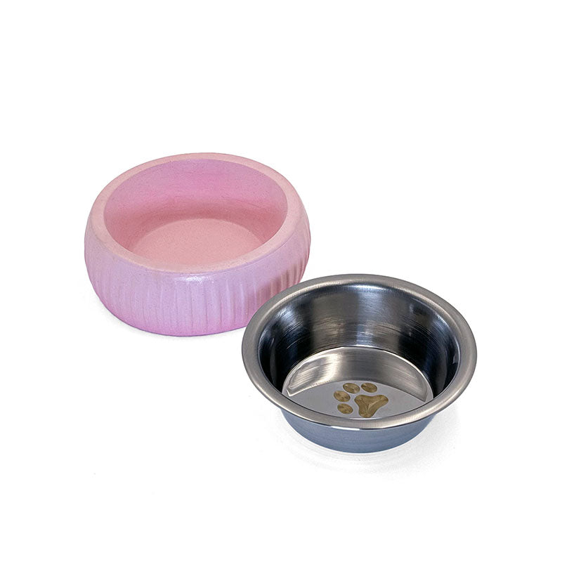 Mikopet Organik Seramik Mama Kabı Pembe 1