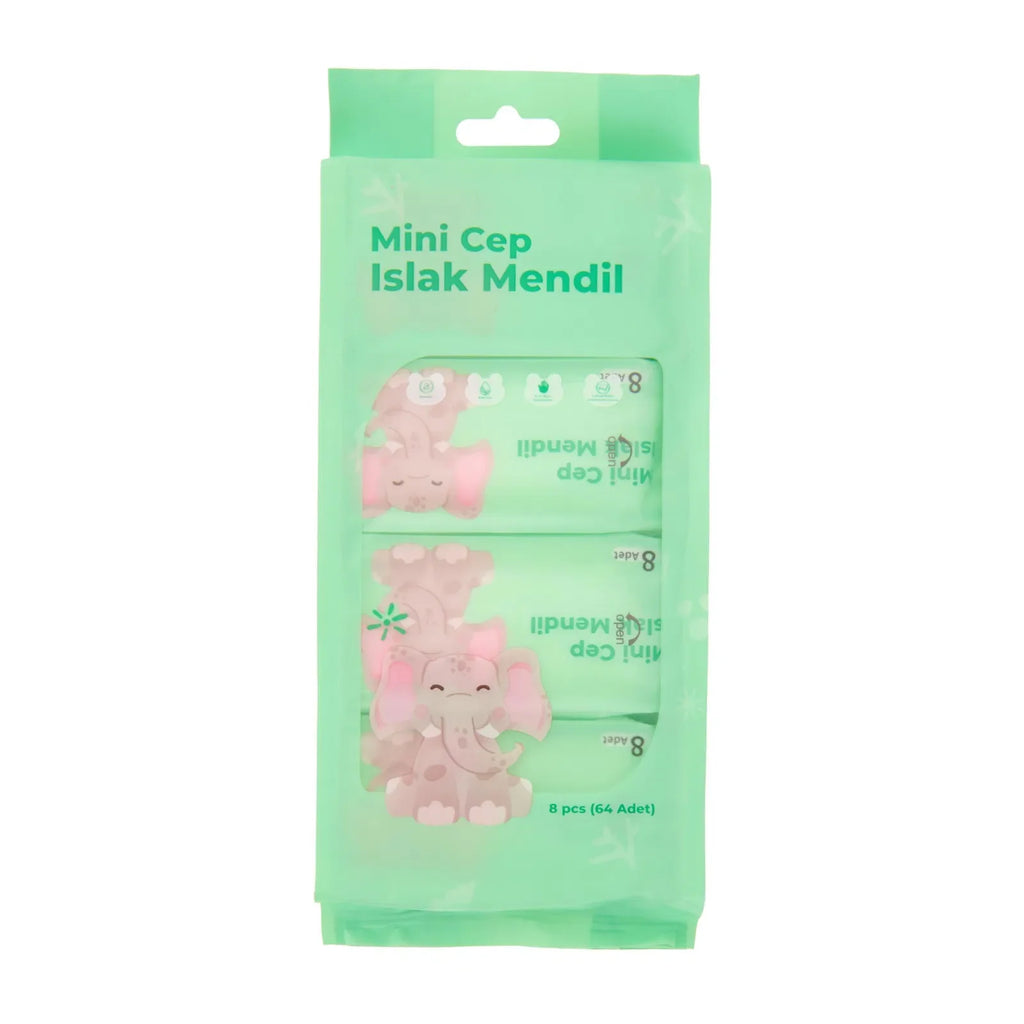 Mini Cep Islak Mendil Günlük Pratik 8'li Paket (5538) 3