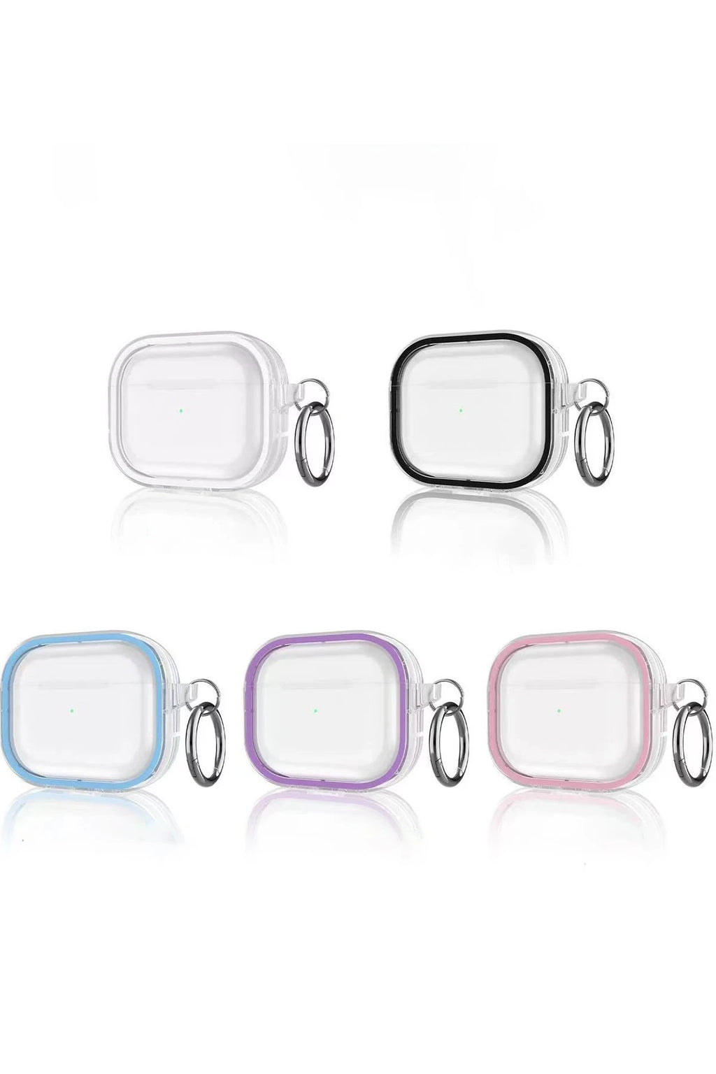 Movenchy Apple Airpods Pro 2 (2.nesil) Shiny Şeffaf Kılıf - Mor 3