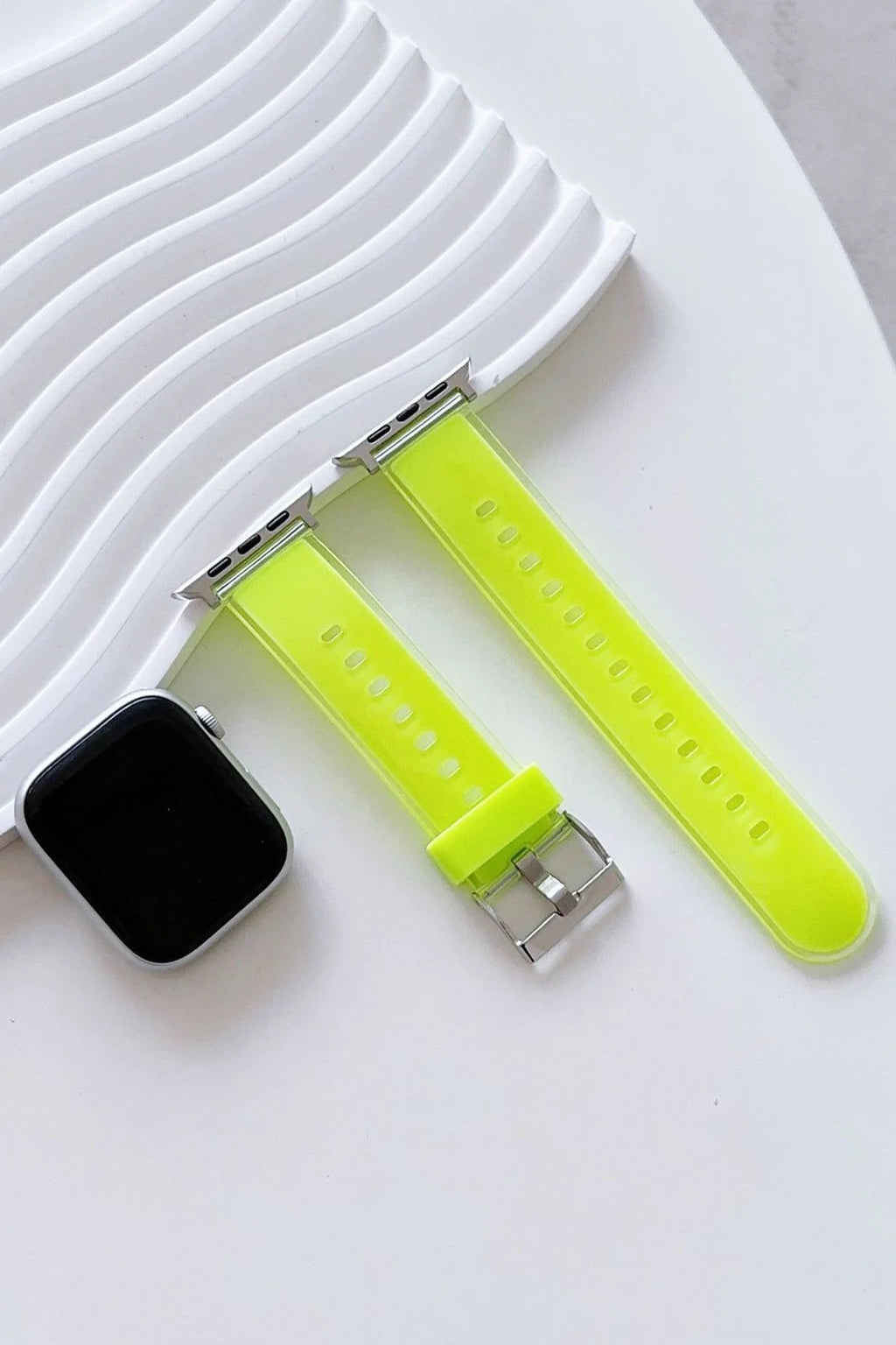 Movenchy Apple Watch 38mm Jelly Silikon Kordon - Yeşil 2