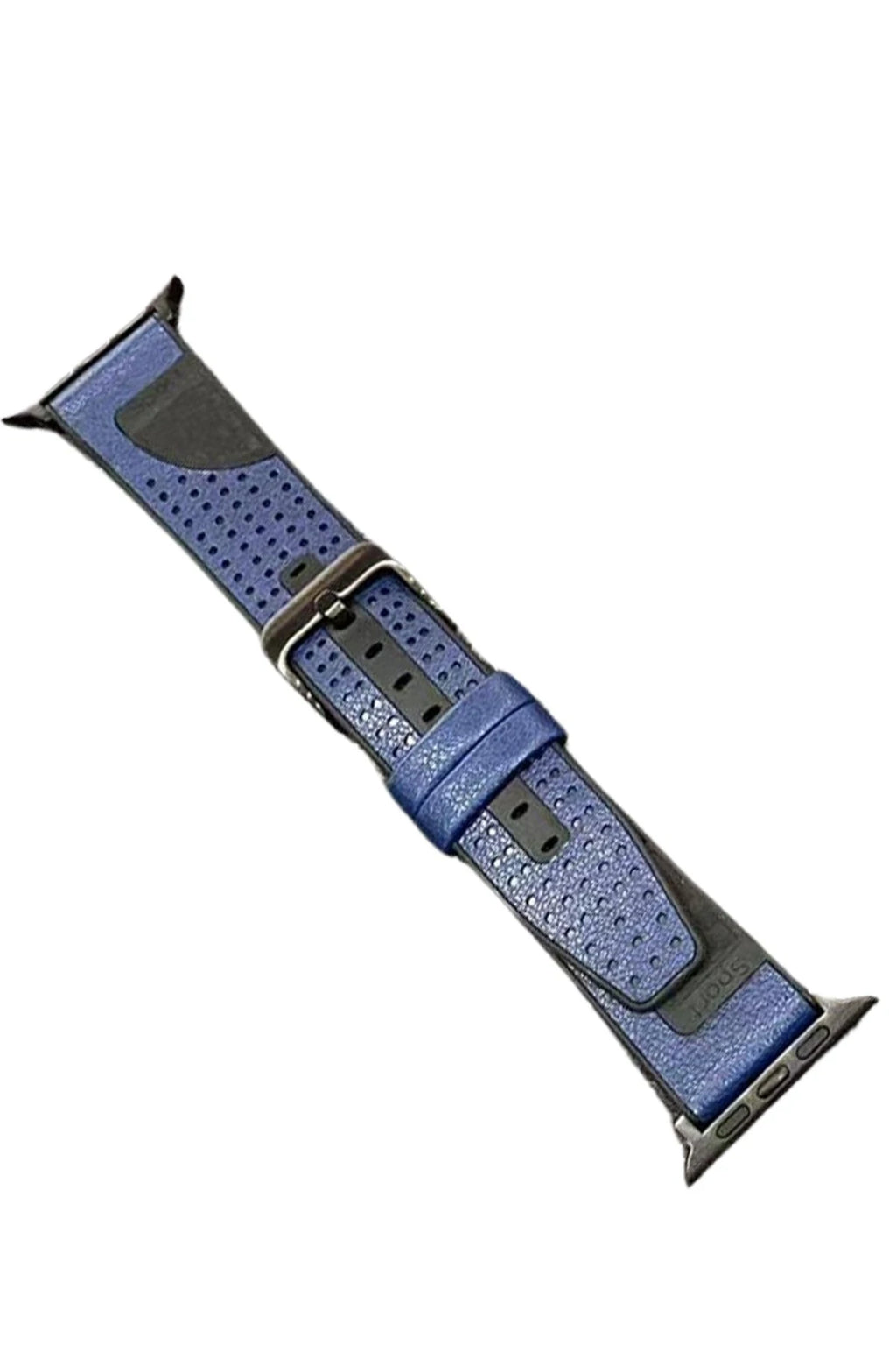 Movenchy Apple Watch 45mm Buff Deri Kordon - Lacivert 2