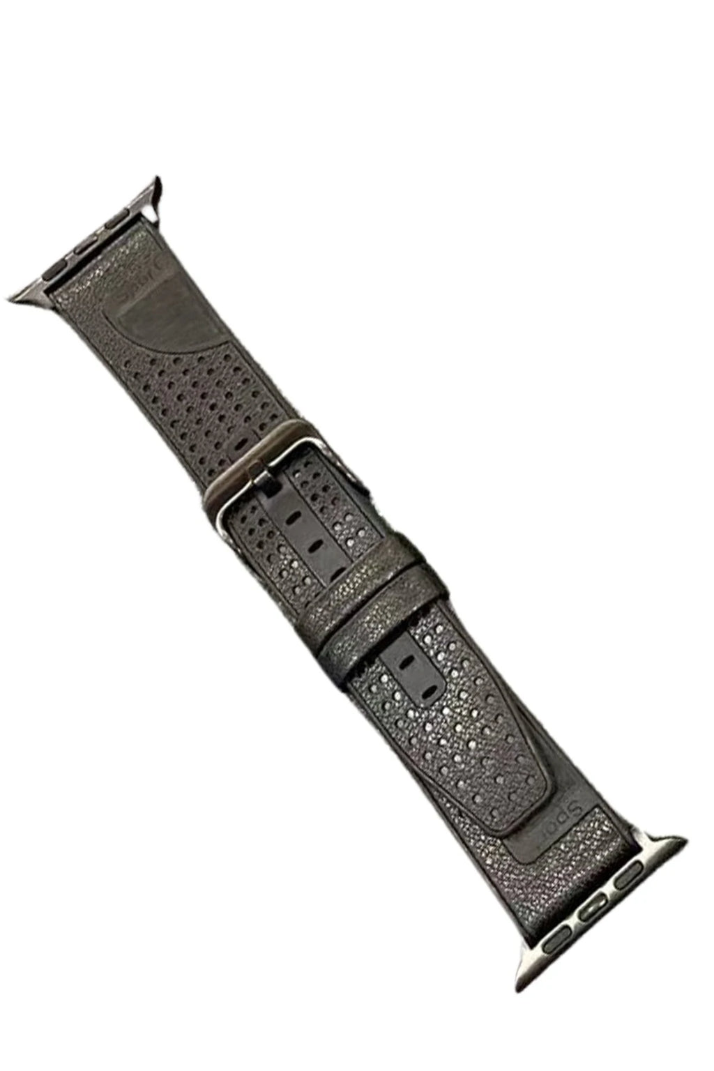 Movenchy Apple Watch 45mm Buff Deri Kordon - Siyah 2