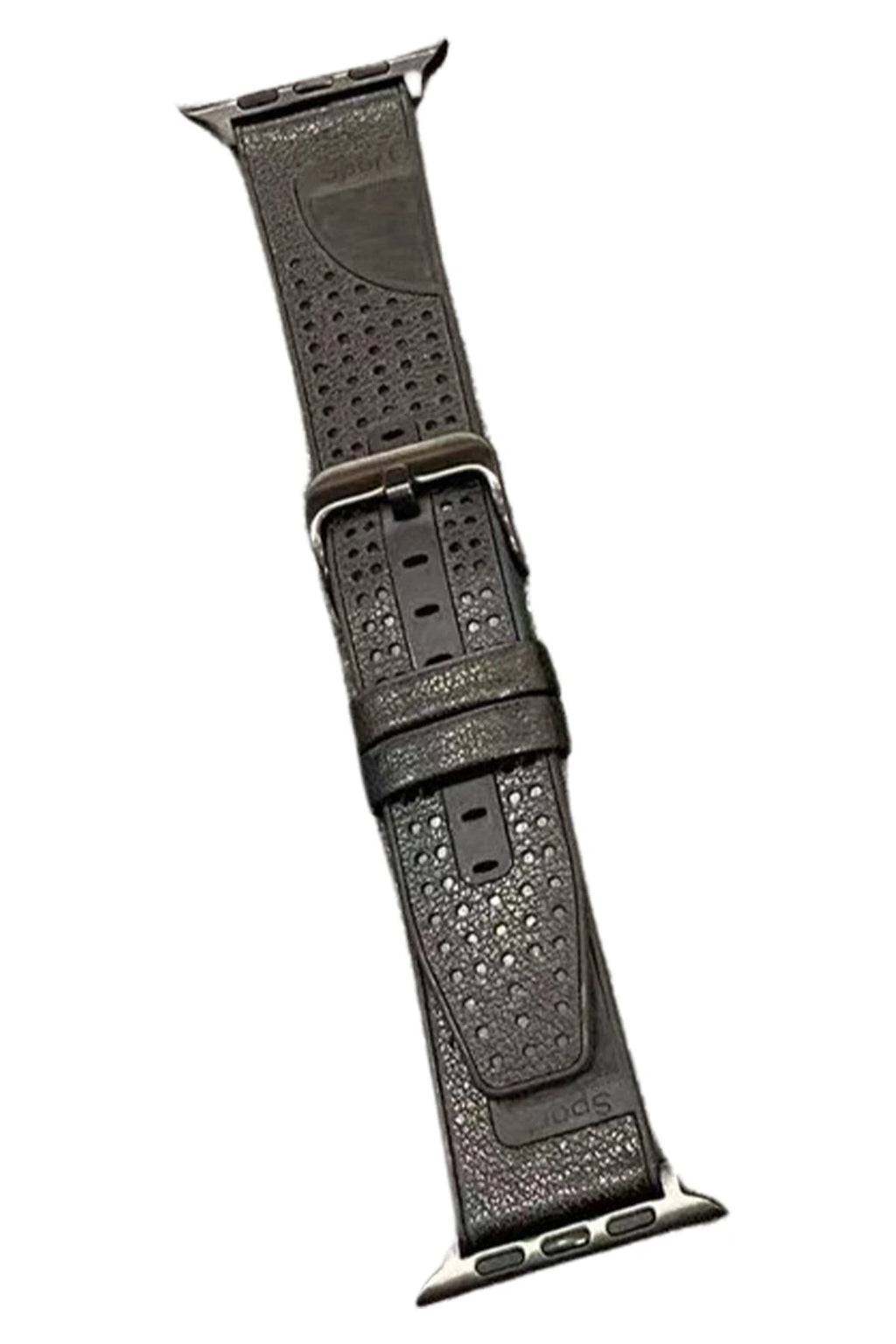 Movenchy Apple Watch 45mm Buff Deri Kordon - Siyah 1
