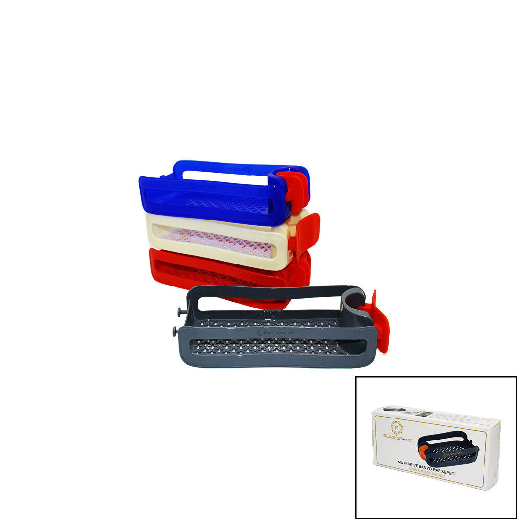MUTFAK VE BANYO RAF SEPETİ SİLİKON TUTACAKLI 21-30MM (5538) 1