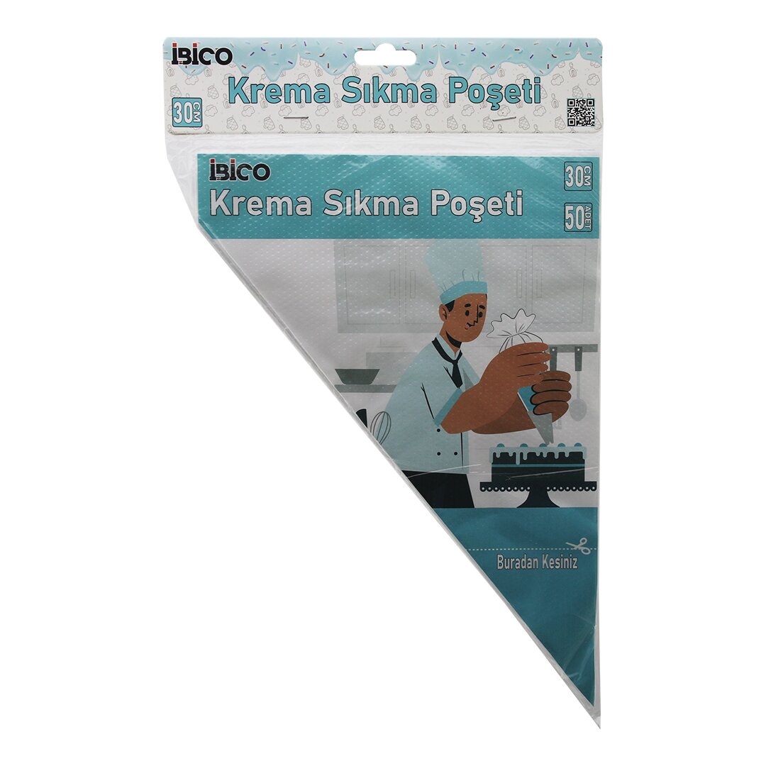NAYLON 30CM 50PCS KREMA SIKMA POŞETİ TORBASI (5538) 1