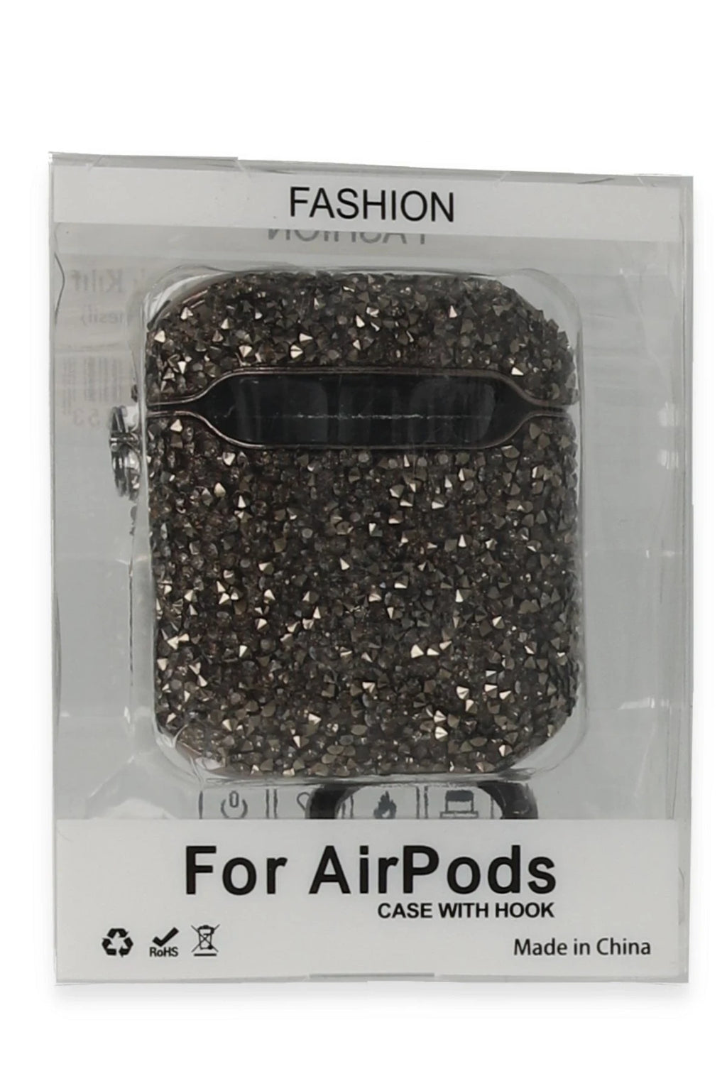 nebaktın Apple Airpods 2 (2.nesil) Mira Taşlı Kılıf - Siyah 3