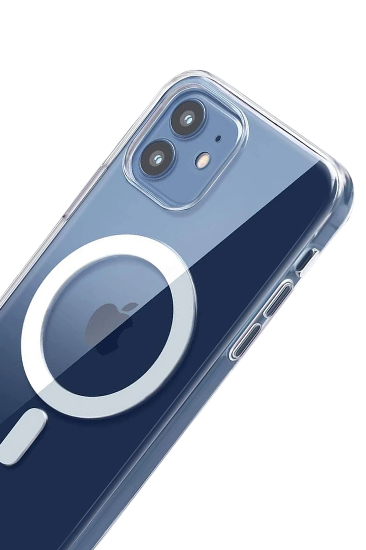 nebaktın Apple iPhone 11 Combo Sert Şeffaf Magsafe Kapak - Şeffaf 3
