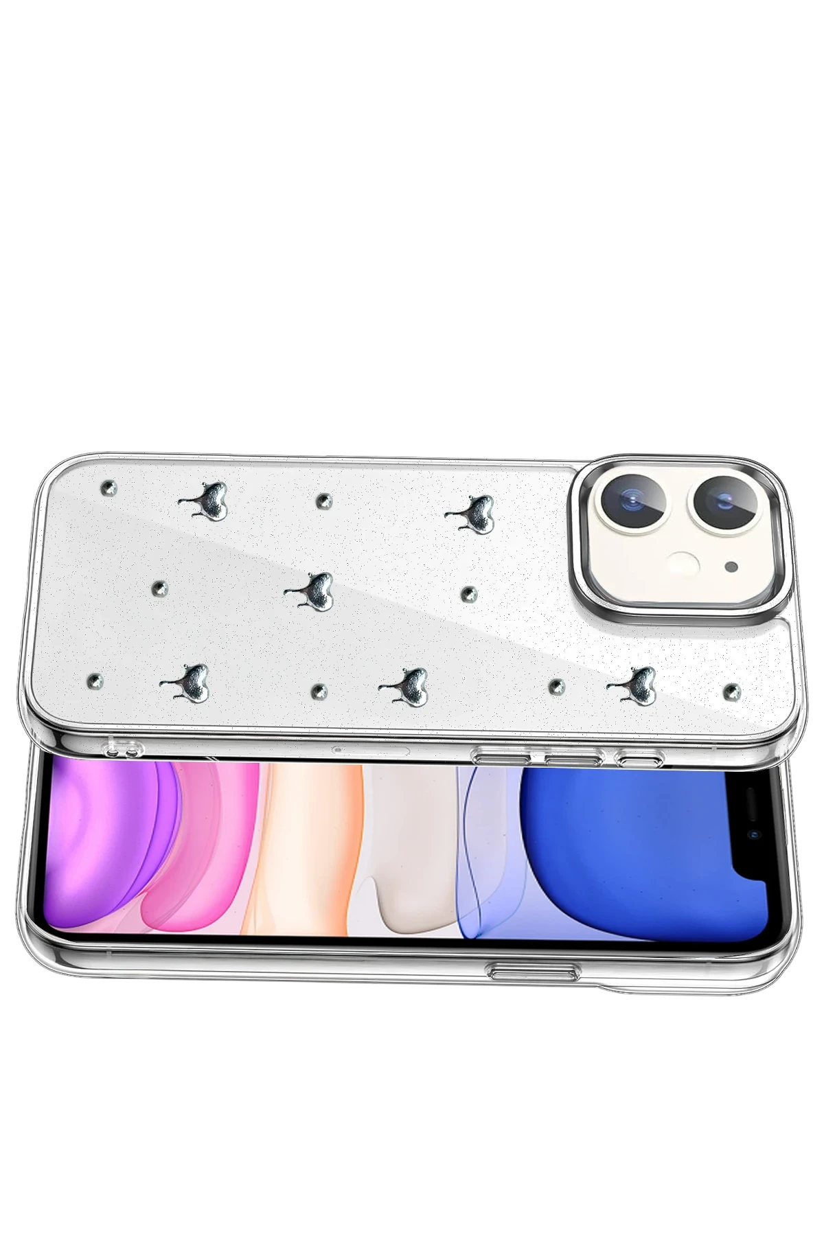 nebaktın Apple iPhone 12 Fiyonk Desenli Kapak - Desen 1 3