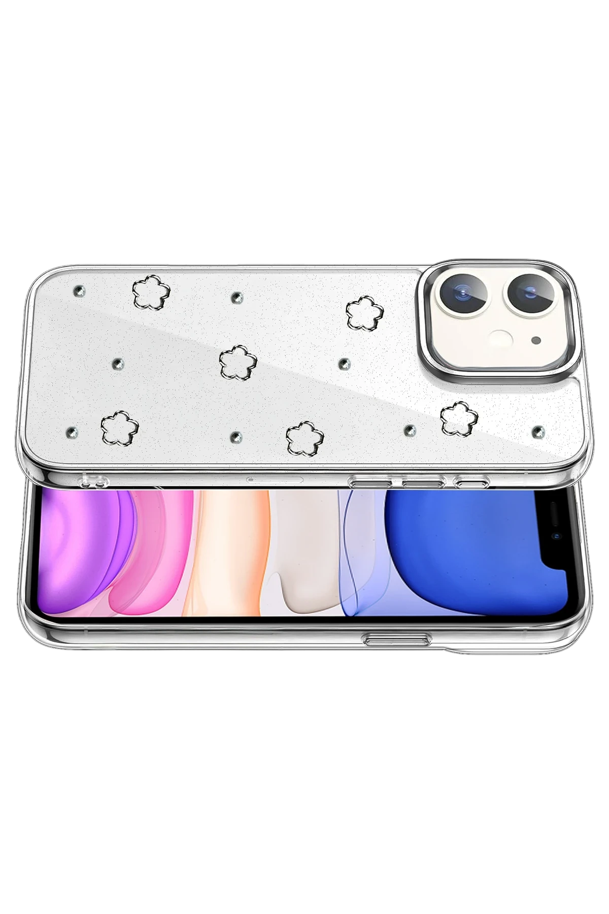 nebaktın Apple iPhone 12 Fiyonk Desenli Kapak - Desen 2 3