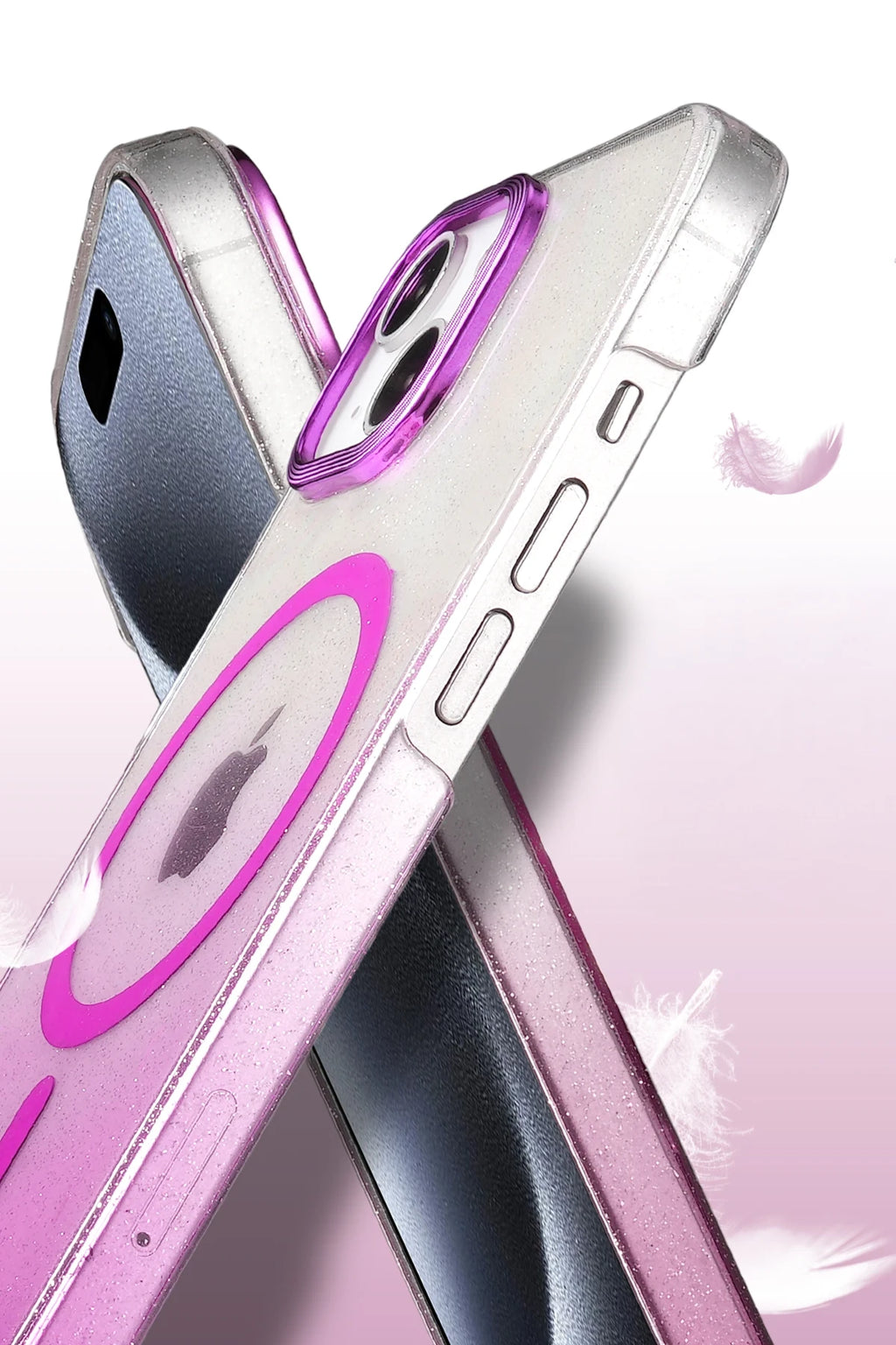 nebaktın Apple iPhone 14 Glossy Magsafe Kapak - Çöl Titanyum 3
