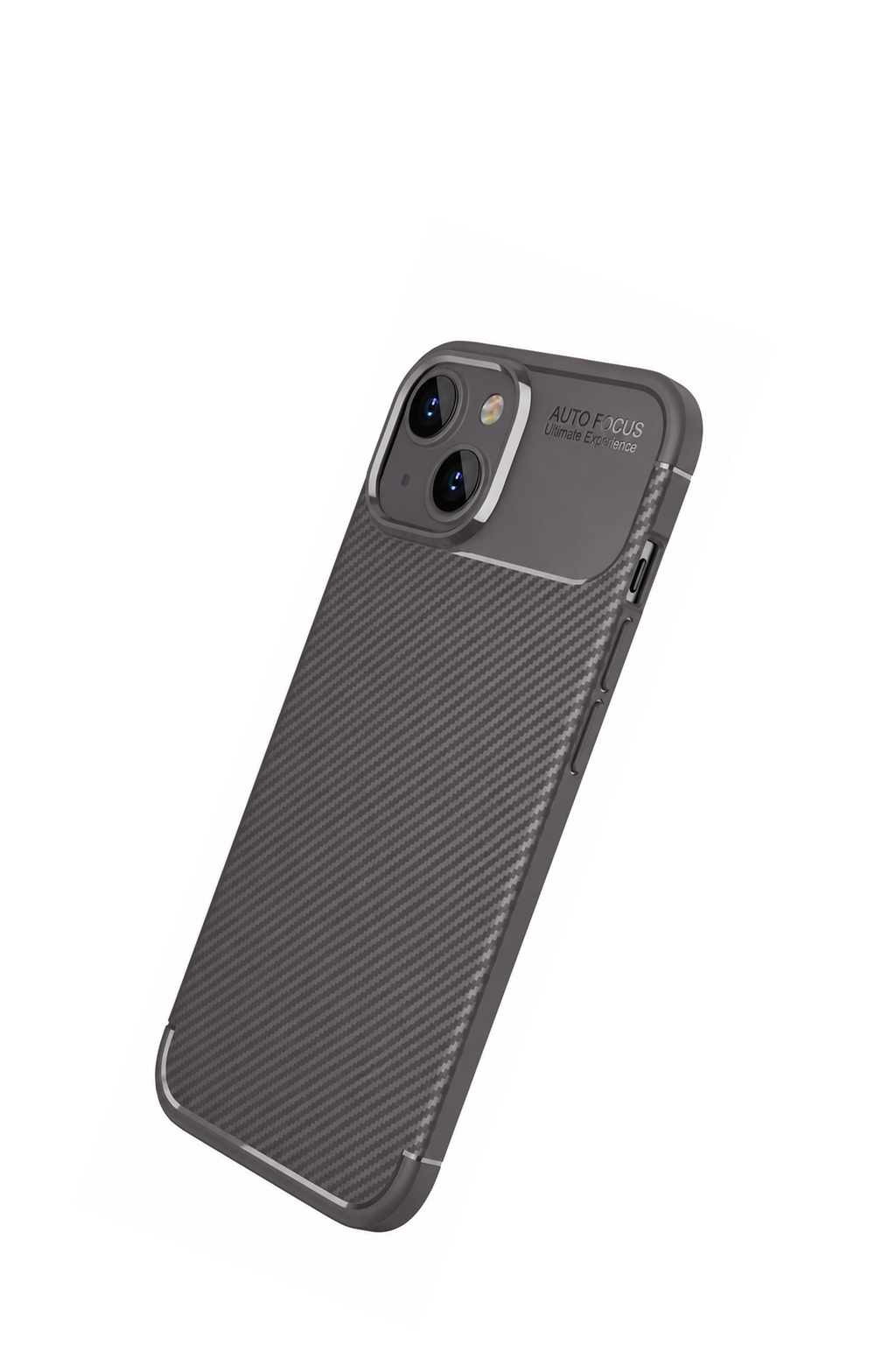 nebaktın Apple iPhone 14 Kılıf Auto Focus Karbon Kapak - Gri 2
