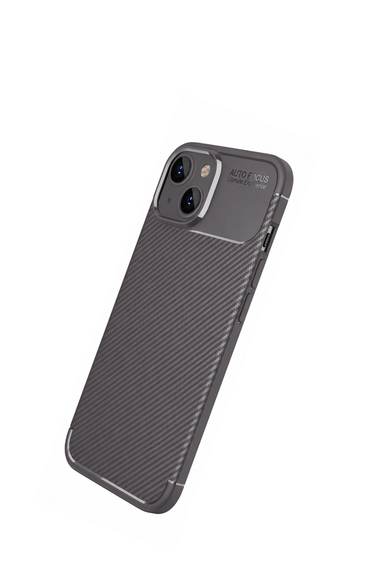 nebaktın Apple iPhone 14 Kılıf Auto Focus Karbon Kapak - Gri 2