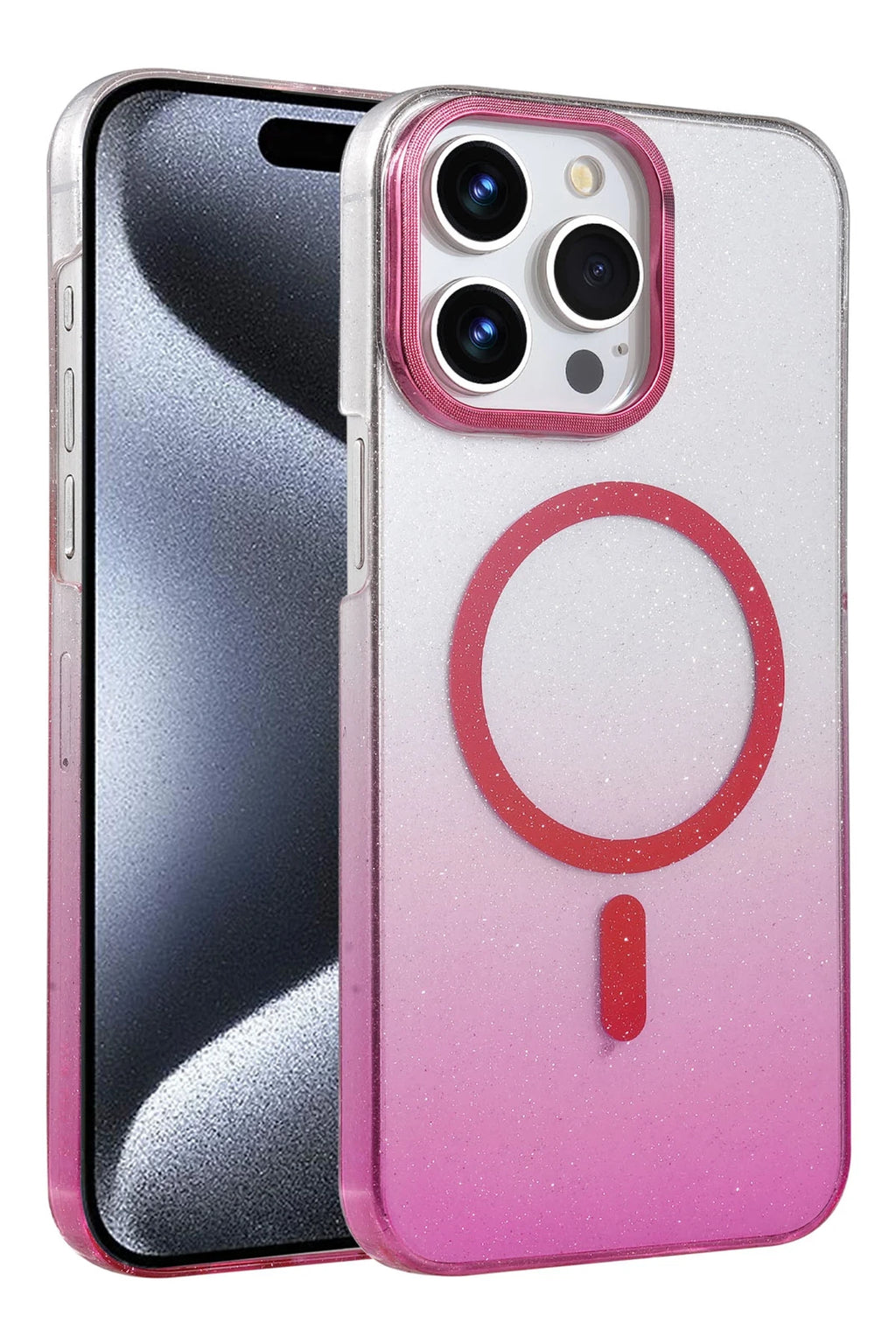 nebaktın Apple iPhone 14 Pro Max Glossy Magsafe Kapak - Pembe 1