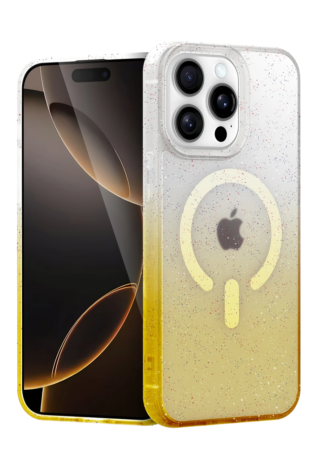 nebaktın Apple iPhone 14 Pro Max Pummel Shiny Magsafe Kapak - Gold 1