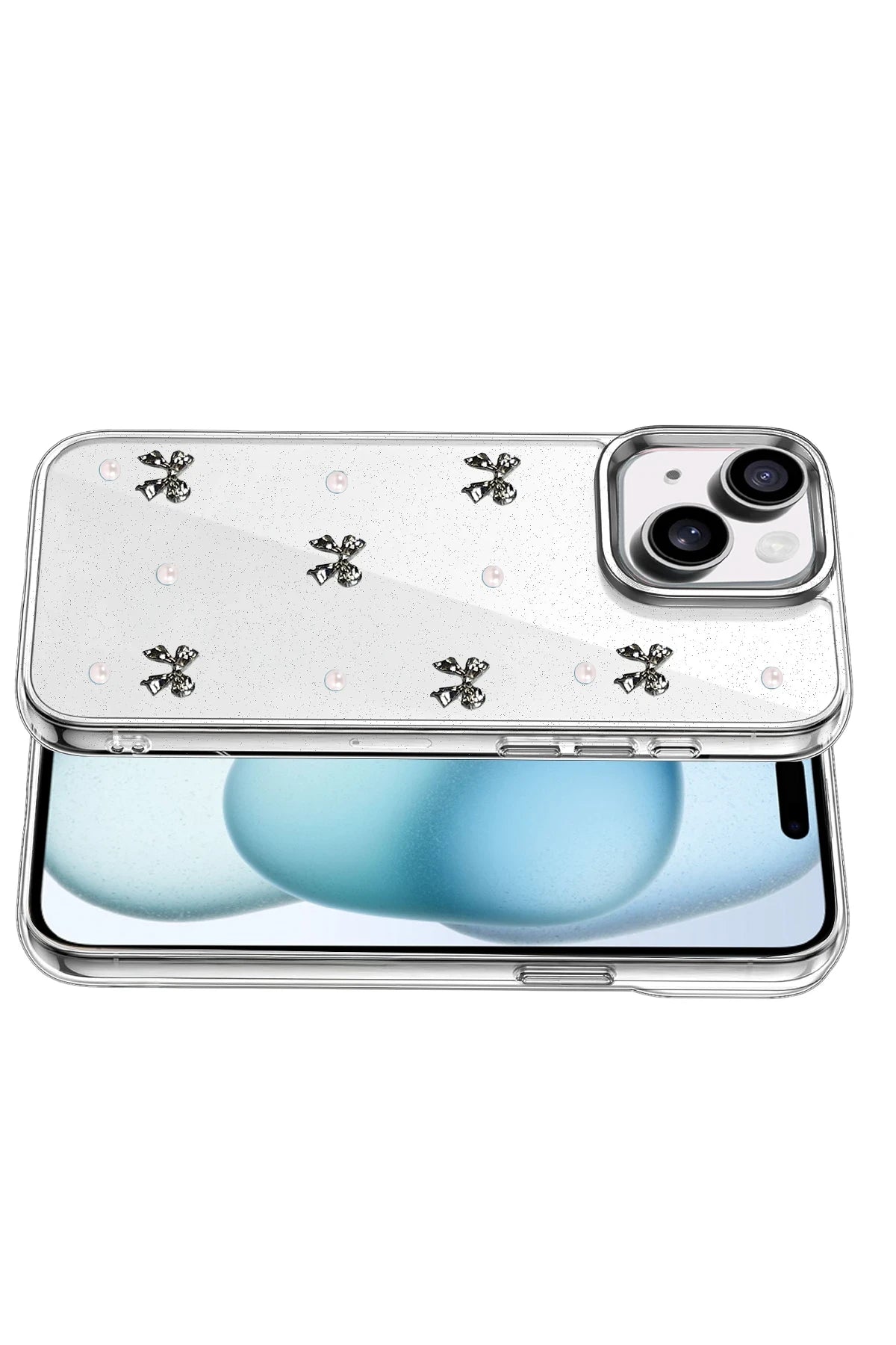 nebaktın Apple iPhone 15 Fiyonk Desenli Kapak - Desen 8 3