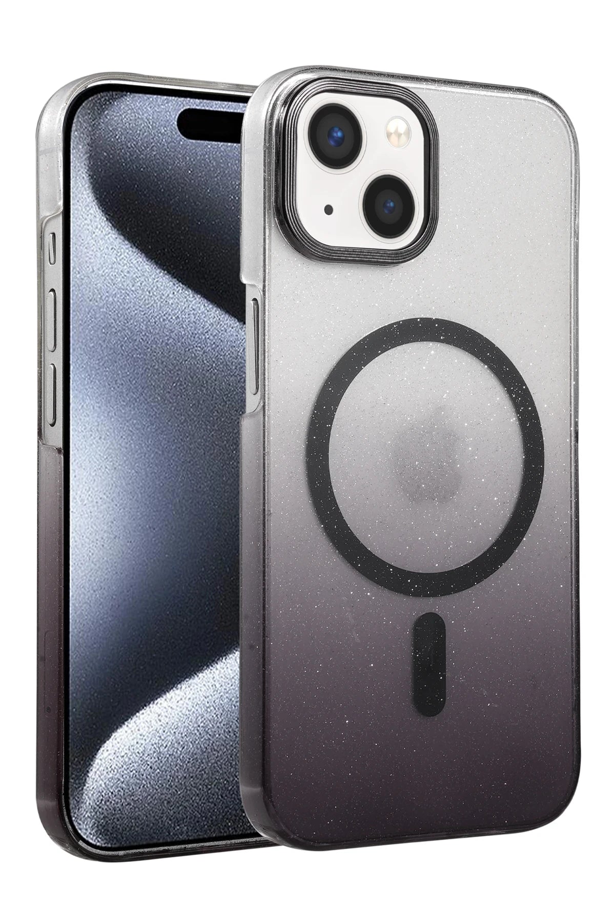nebaktın Apple iPhone 15 Plus Glossy Magsafe Kapak - Siyah 1