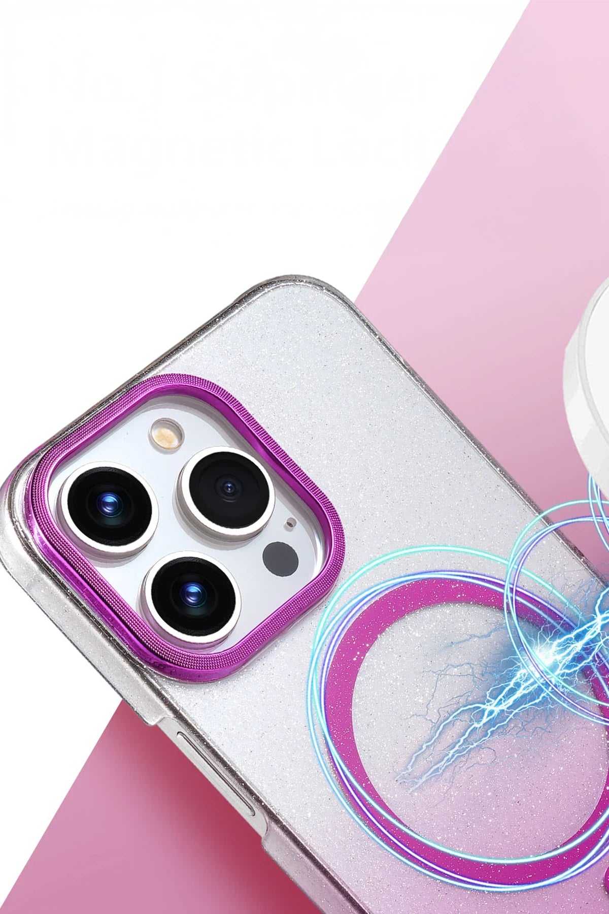 nebaktın Apple iPhone 15 Pro Max Glossy Magsafe Kapak - Mavi 2