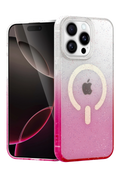 nebaktın Apple iPhone 15 Pro Pummel Shiny Magsafe Kapak - Pembe 1