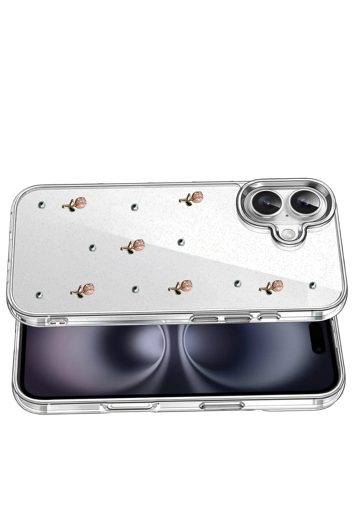 nebaktın Apple iPhone 16 Fiyonk Desenli Kapak - Desen 6 4