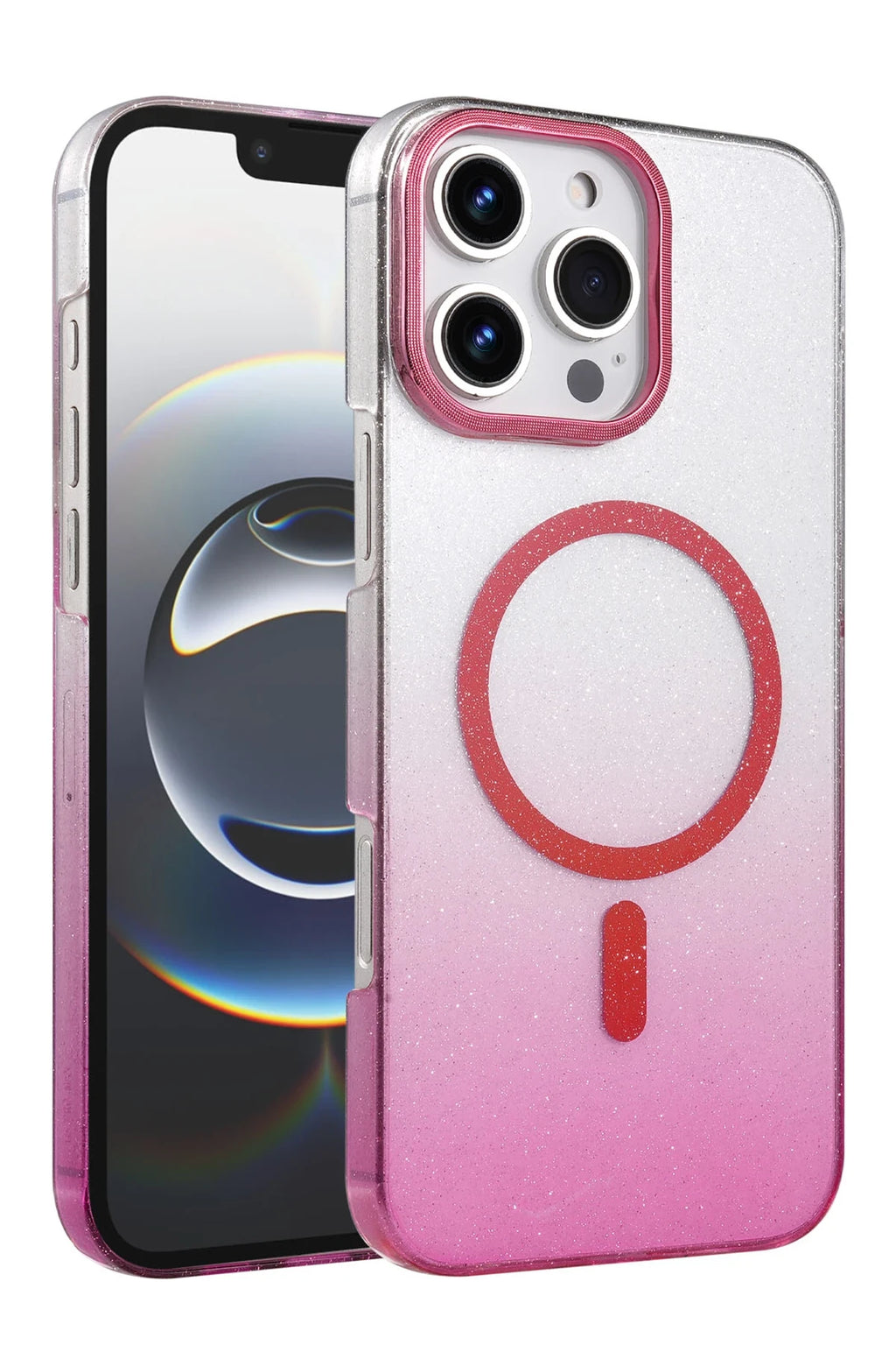 nebaktın Apple iPhone 16 Pro Glossy Magsafe Kapak - Pembe 1