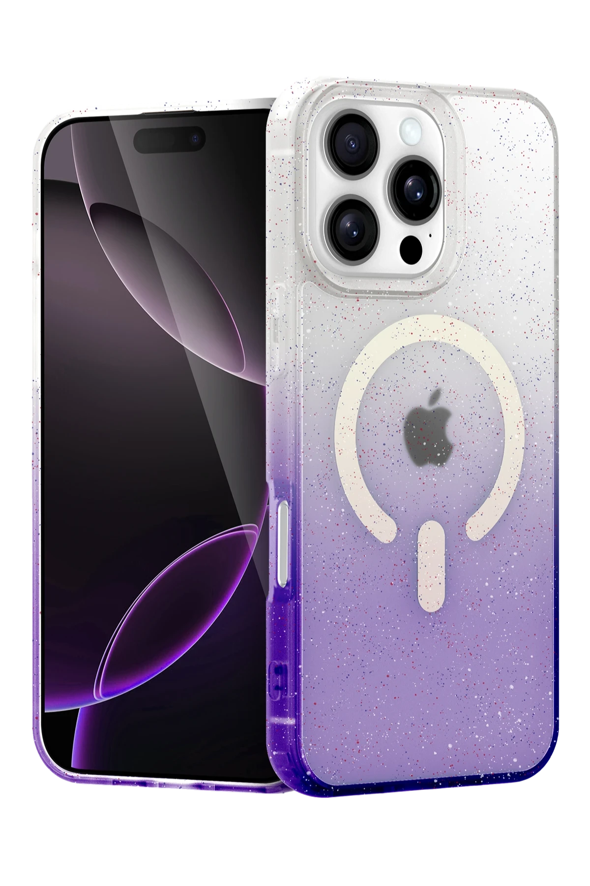 nebaktın Apple iPhone 16 Pro Max Pummel Shiny Magsafe Kapak - Mor 1