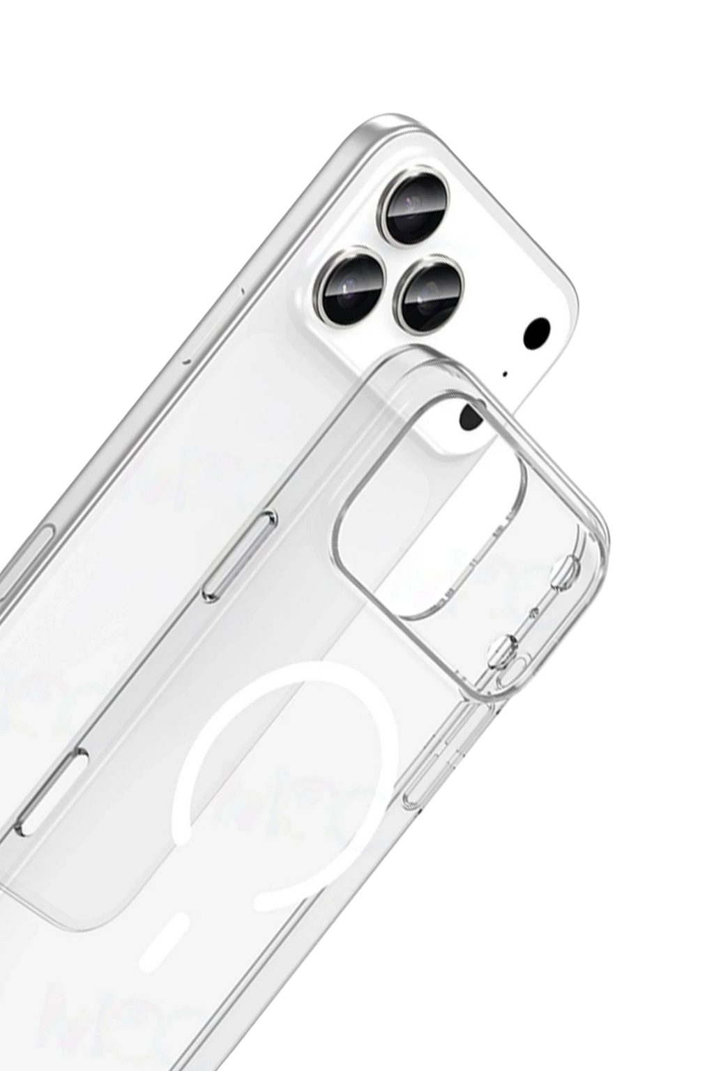 nebaktın Apple iPhone 17 Pro Combo Sert Şeffaf Magsafe Kapak - Şeffaf 2