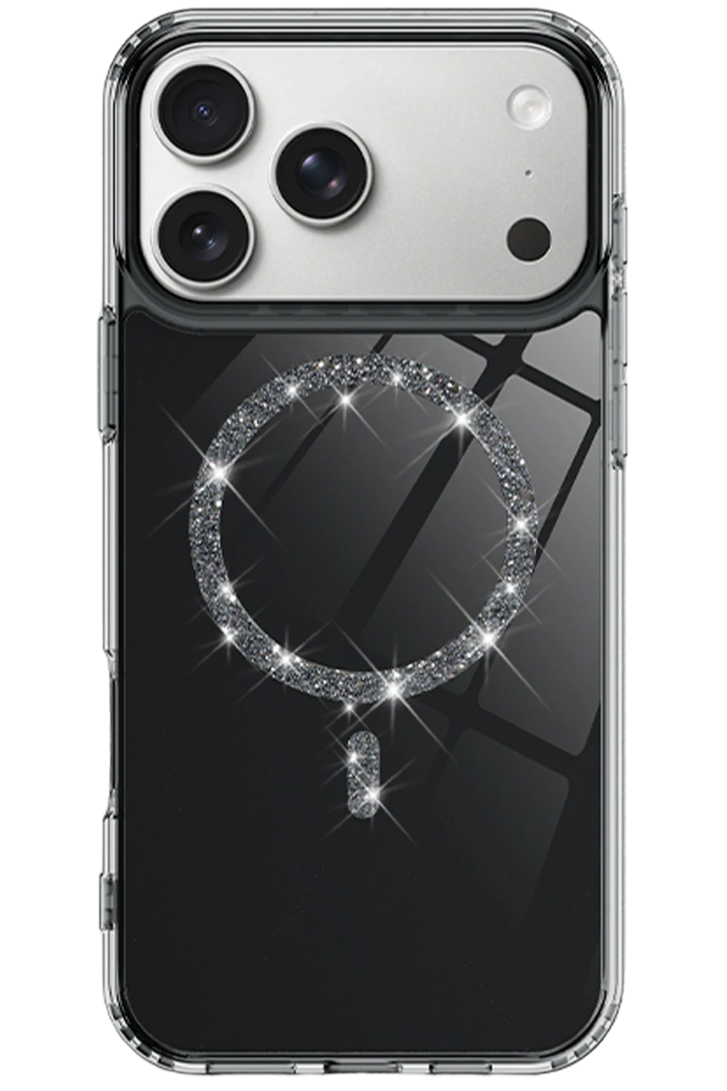 nebaktın Apple iPhone 17 Pro Live Diamond Magsafe Kapak - Siyah 2