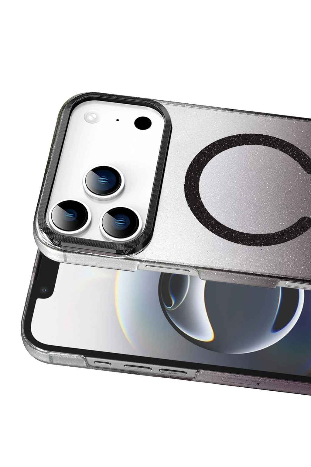nebaktın Apple iPhone 17 Pro Max Glossy Magsafe Kapak - Siyah 2