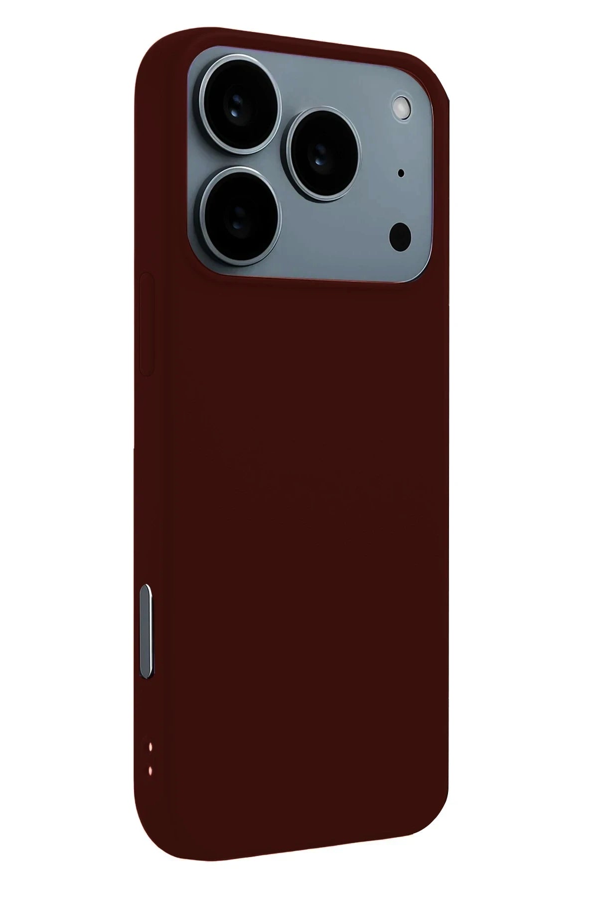 nebaktın Apple iPhone 17 Pro Nano içi Kadife Silikon - Bordo 2