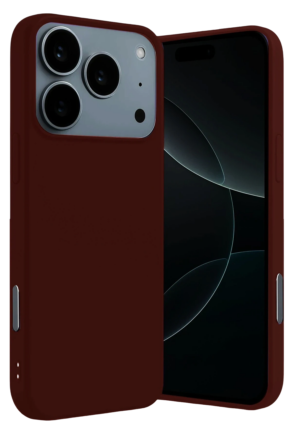 nebaktın Apple iPhone 17 Pro Nano içi Kadife Silikon - Bordo 1
