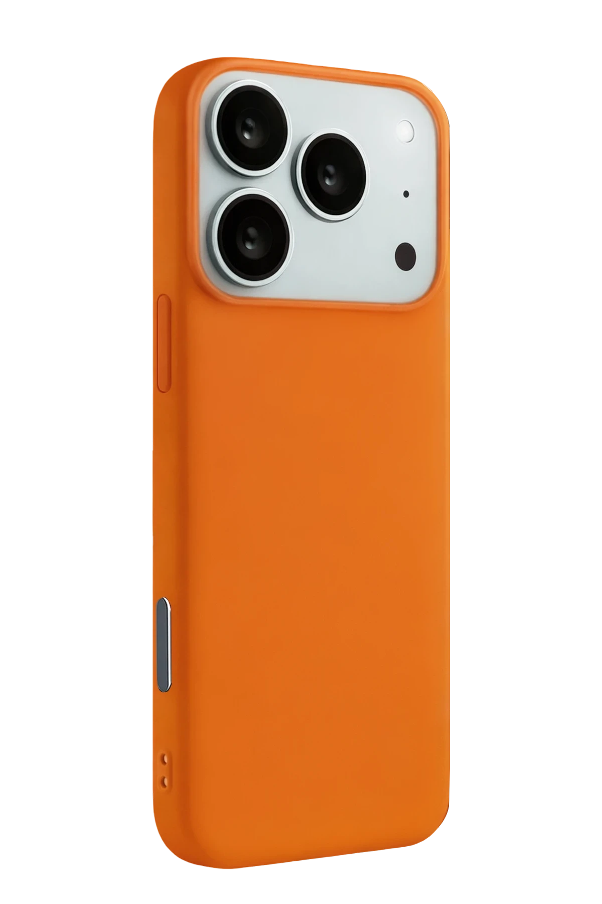 nebaktın Apple iPhone 17 Pro Nano içi Kadife Silikon - Turuncu 2