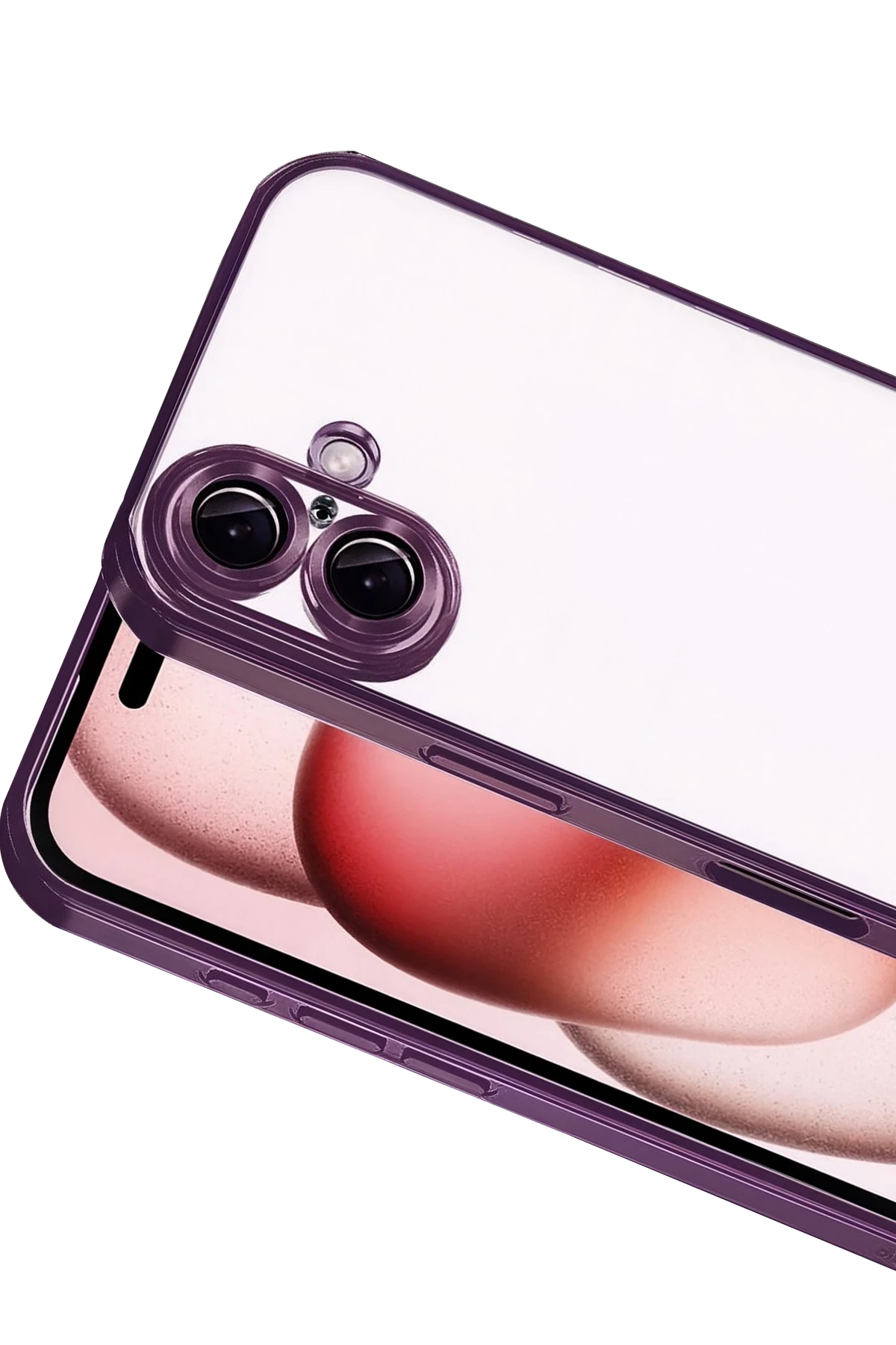 nebaktın Apple iPhone 17 Razer Lensli Silikon - Açık Mor 2