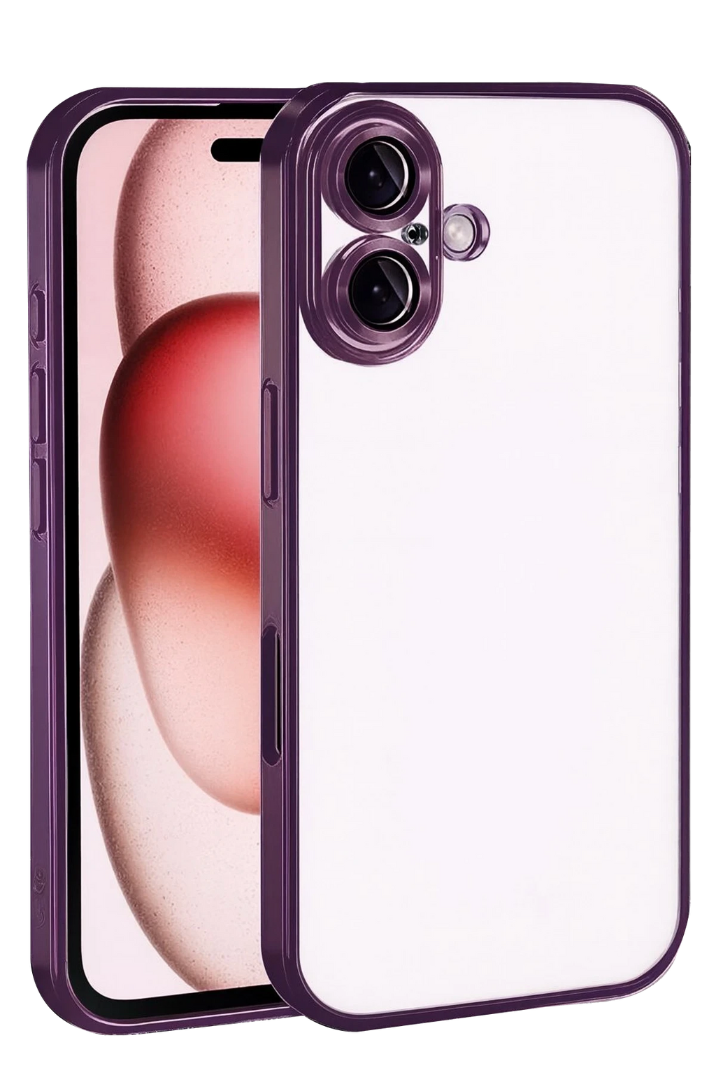 nebaktın Apple iPhone 17 Razer Lensli Silikon - Açık Mor 1