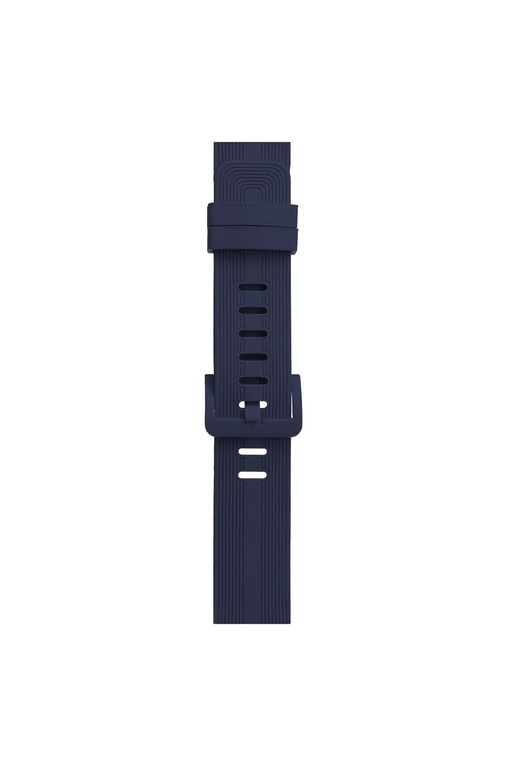nebaktın Apple Watch 38mm KR408 Çizgili Silikon Kordon - Lacivert 3