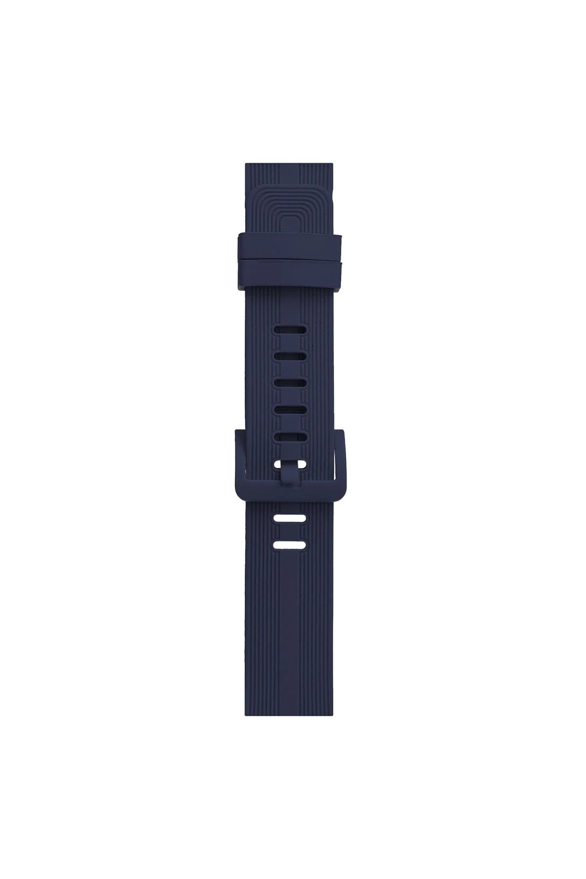 nebaktın Apple Watch 38mm KR408 Çizgili Silikon Kordon - Lacivert 3