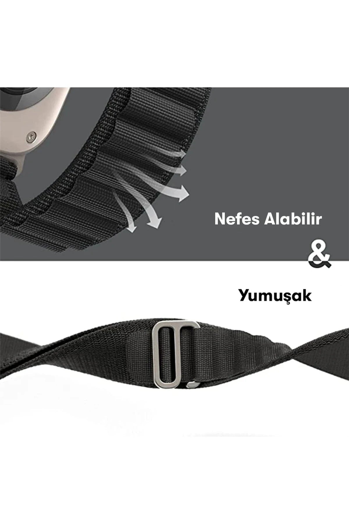 nebaktın Apple Watch 38mm Mountain Kordon - Lacivert 6