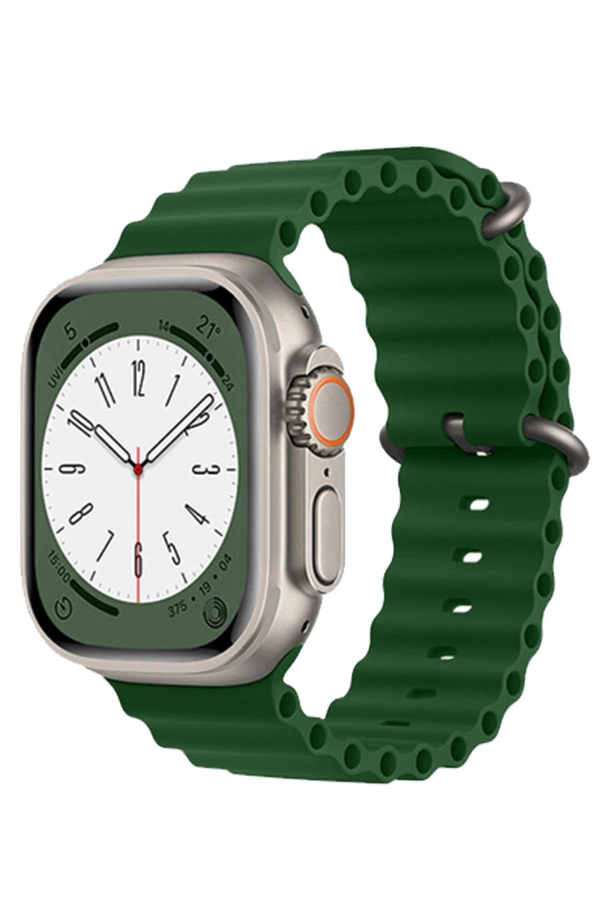 nebaktın Apple Watch 38mm Ocean Kordon - Koyu Yeşil 1