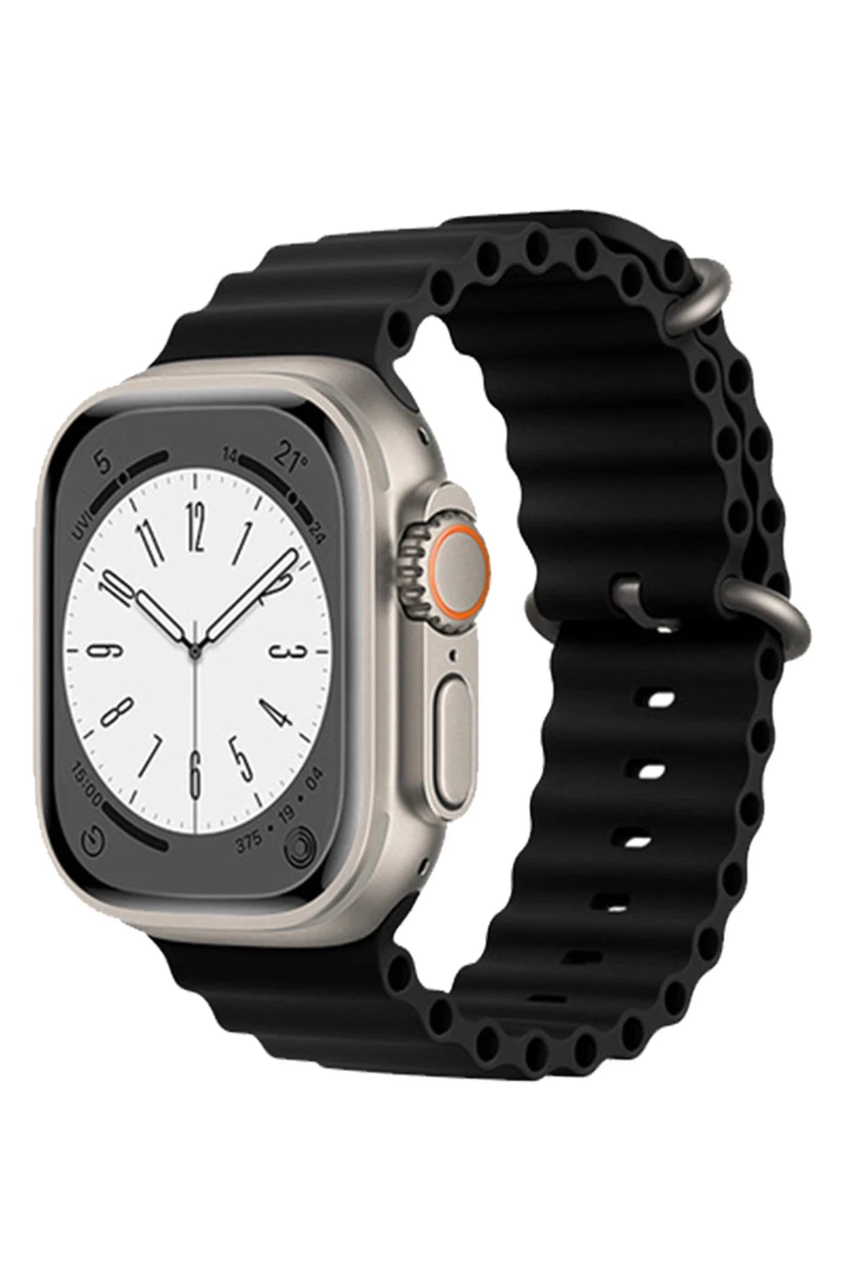 nebaktın Apple Watch 38mm Ocean Kordon - Siyah 1