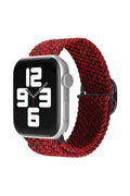 nebaktın Apple Watch 38mm Star Kordon - Siyah-Bordo 1