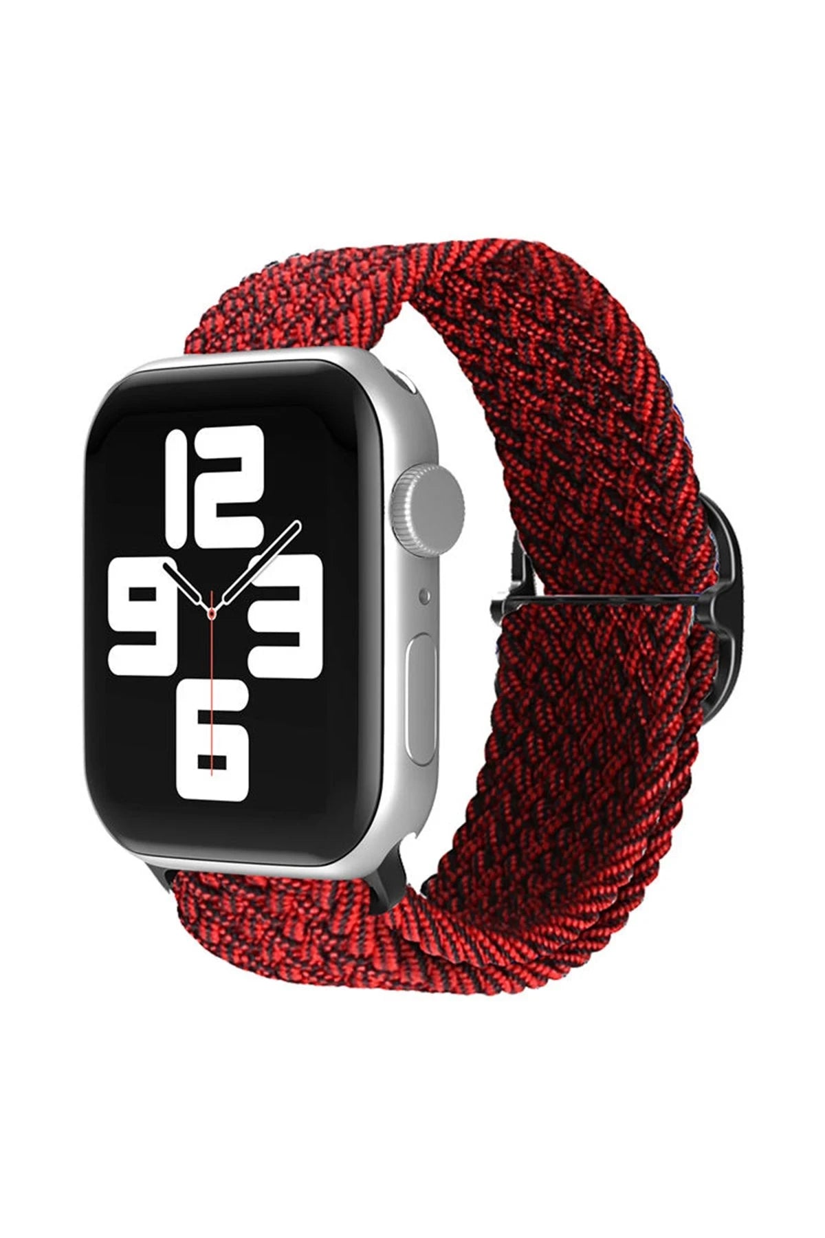 nebaktın Apple Watch 38mm Star Kordon - Siyah-Bordo 1