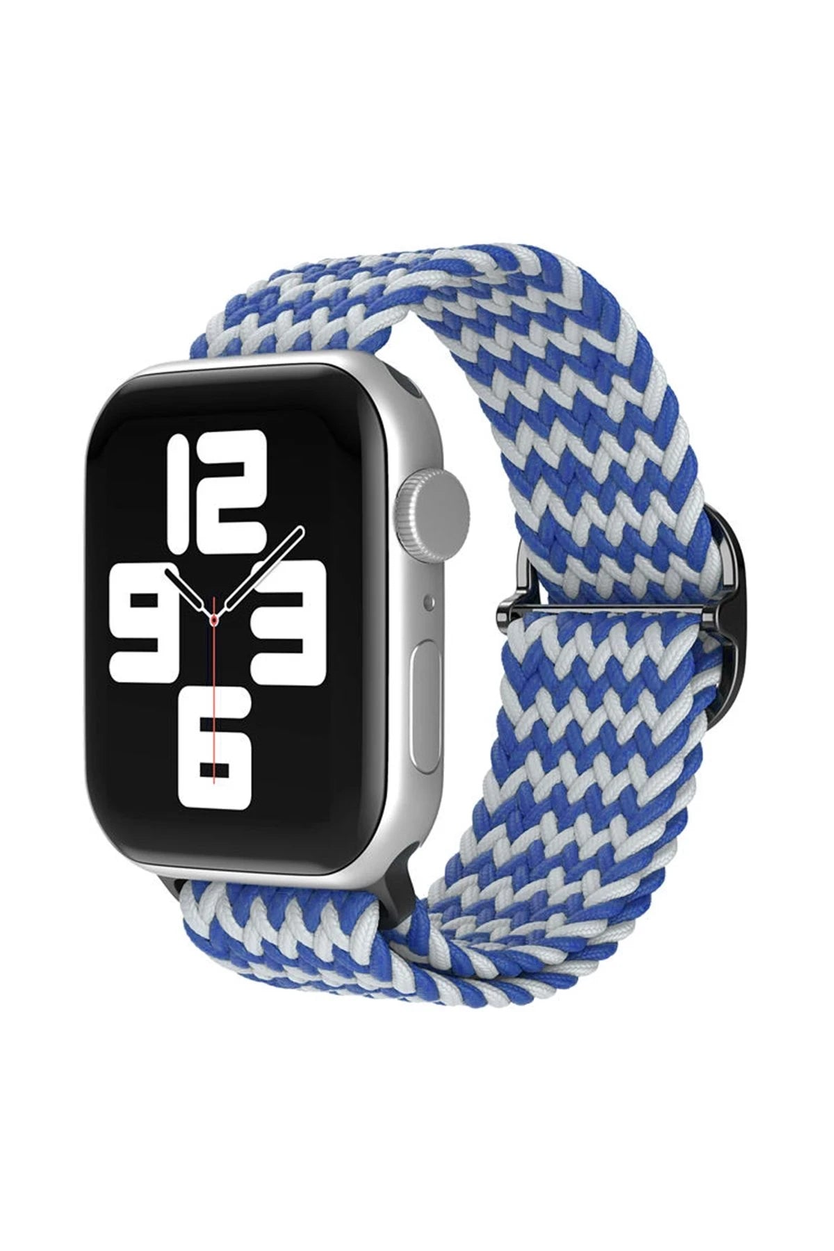 nebaktın Apple Watch 38mm Star Kordon - Zigzag Beyaz-Mavi 1