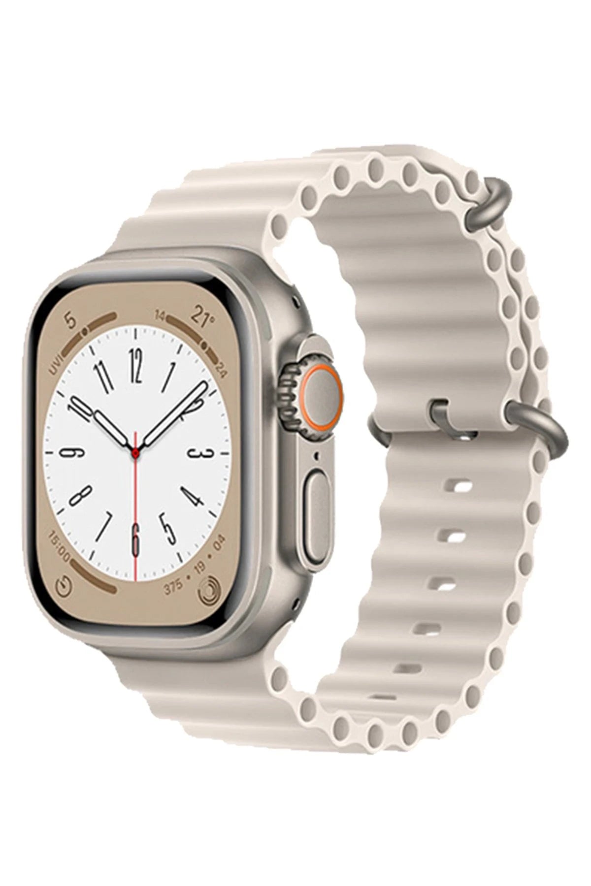 nebaktın Apple Watch 42mm Ocean Kordon - Krem 1