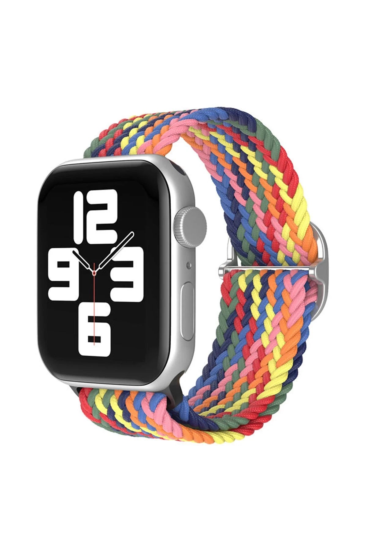 nebaktın Apple Watch 42mm Star Kordon - Siyah-Kırmızı-Sarı 1