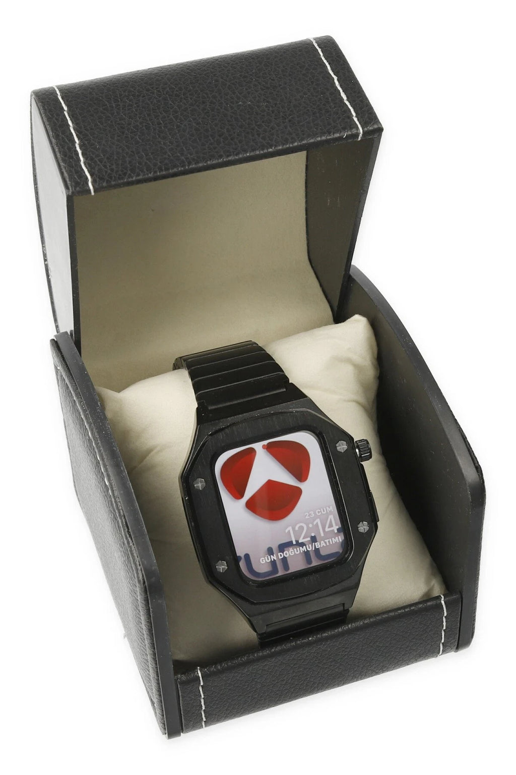 nebaktın Apple Watch 45mm KR409 Metal Kordon - Siyah 1