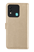 nebaktın Tecno Spark 8T Trend S Plus Kapaklı Telefon Kılıf - Gold 1