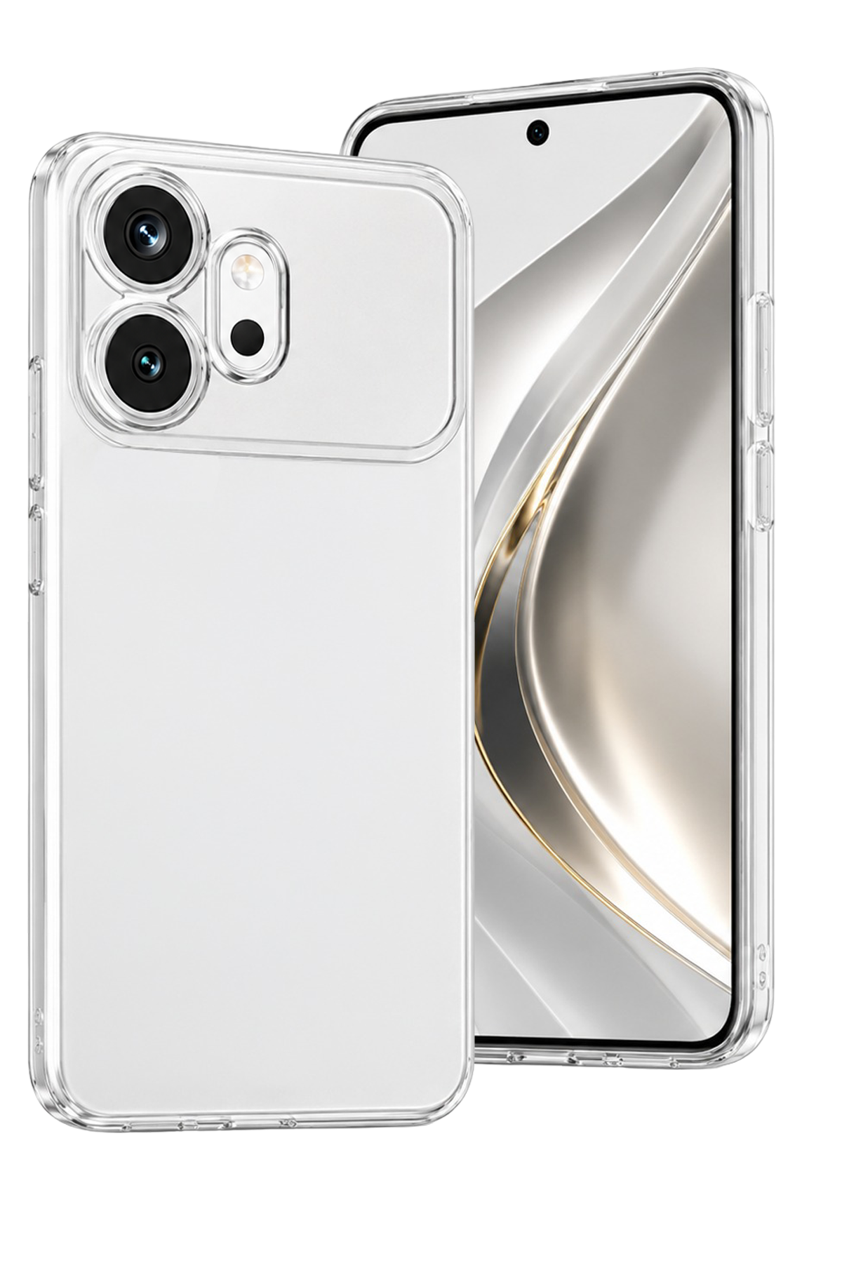 nebaktın Huawei Honor 600 Lüx Şeffaf Silikon - Şeffaf 1