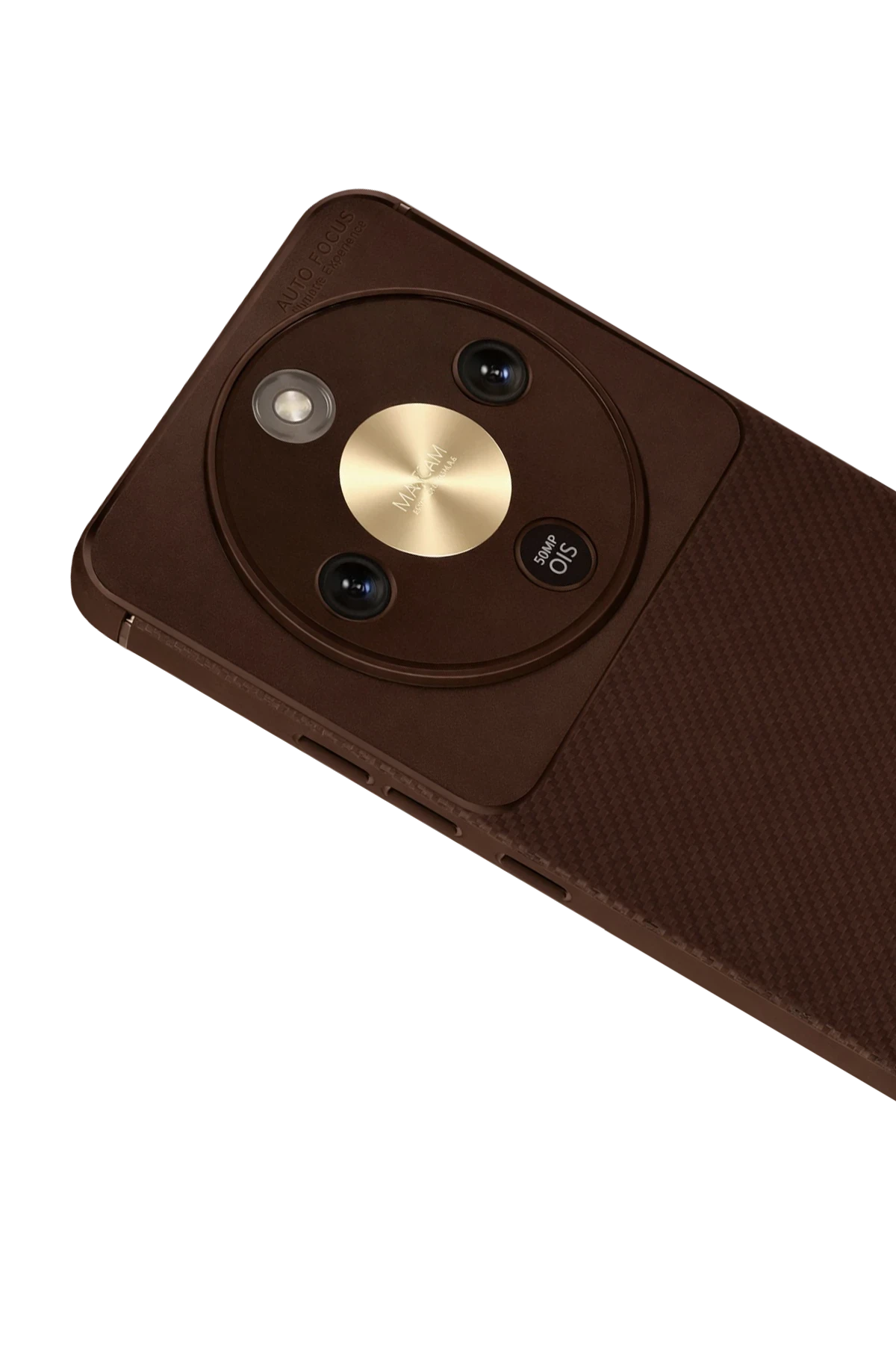nebaktın Huawei Honor Magic 8 Lite Auto Focus Karbon Kapak - Kahverengi 2