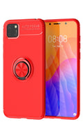 nebaktın Huawei Y5P Kılıf Range Yüzüklü Silikon - Kırmızı 1