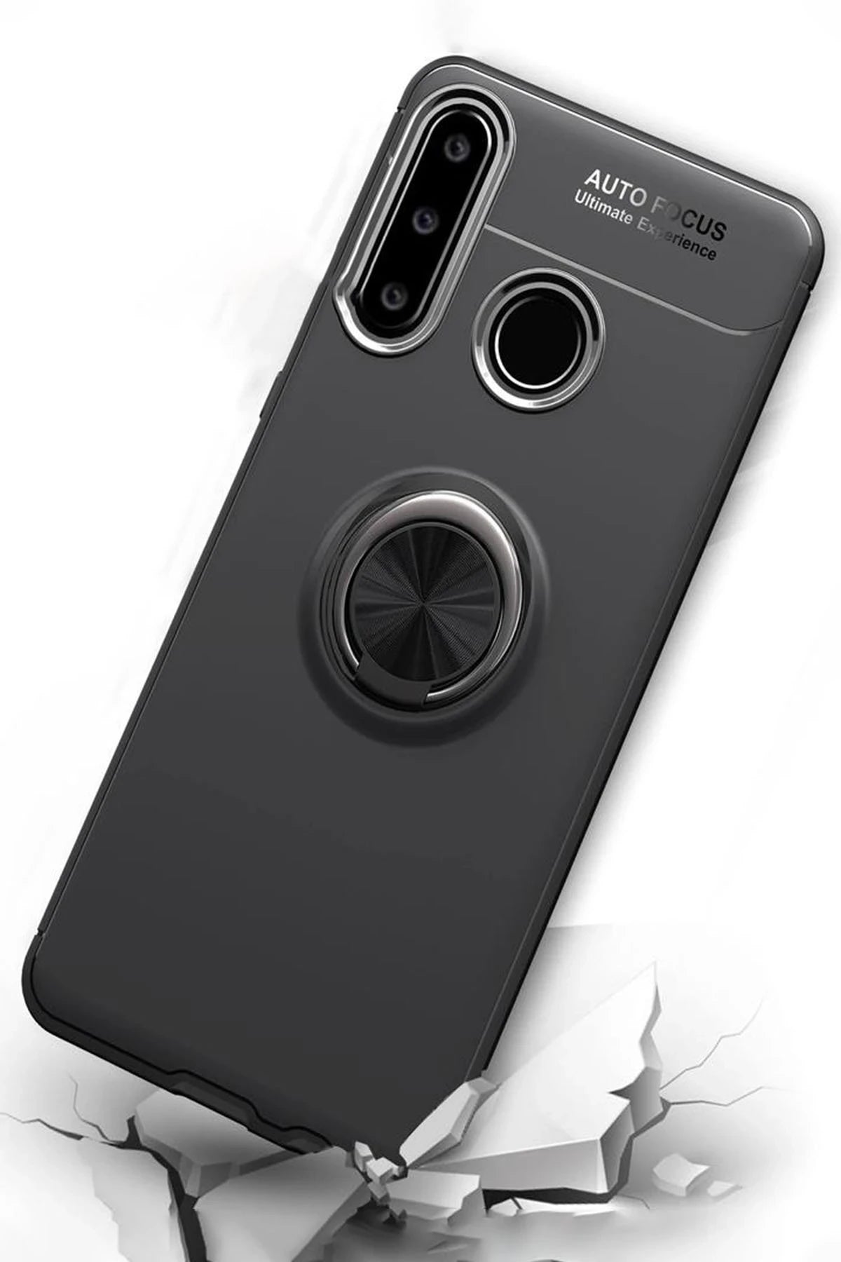 nebaktın Huawei Y6P Kılıf Range Yüzüklü Silikon - Kırmızı 5