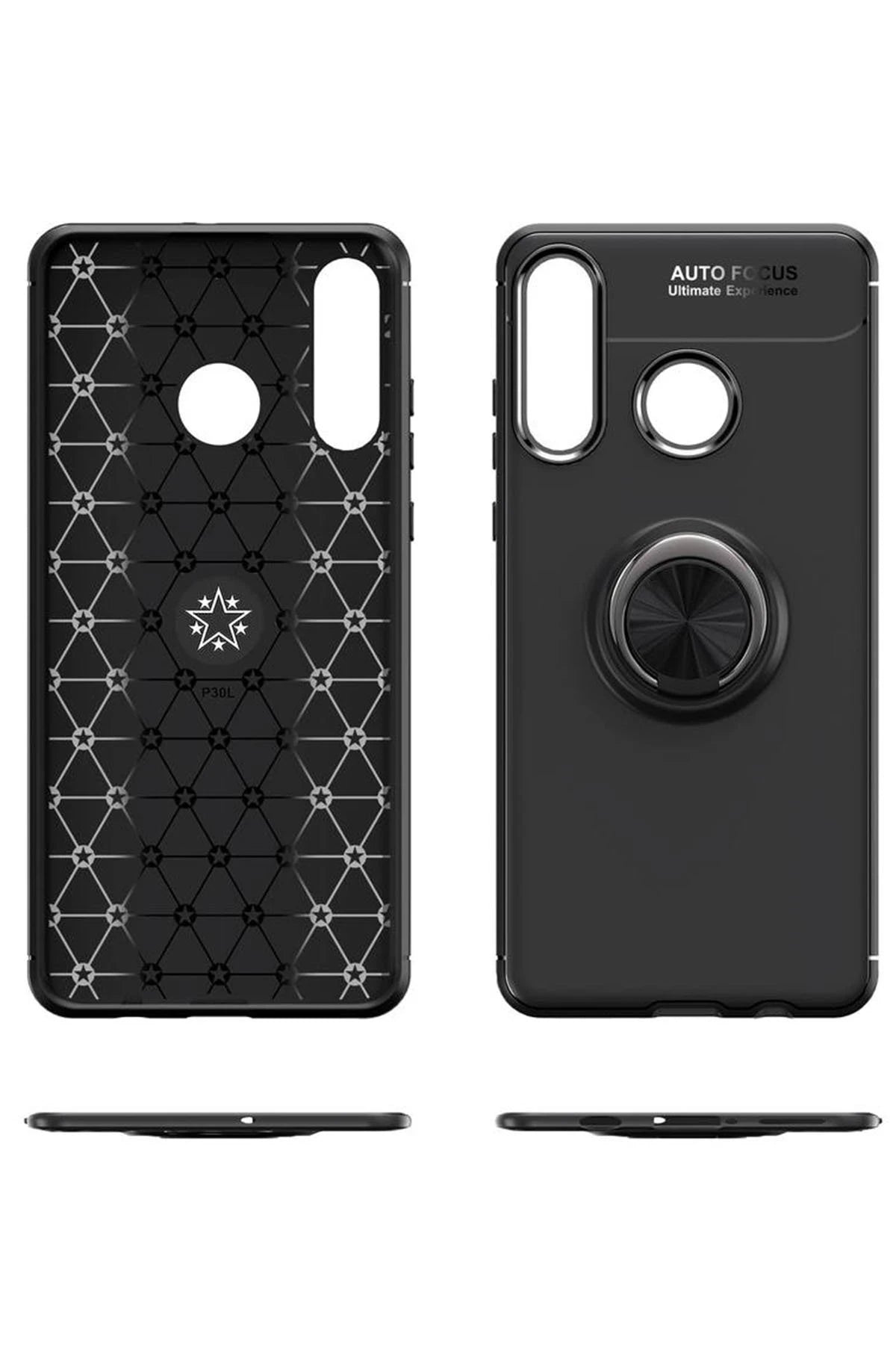 nebaktın Huawei Y6P Kılıf Range Yüzüklü Silikon - Kırmızı 4